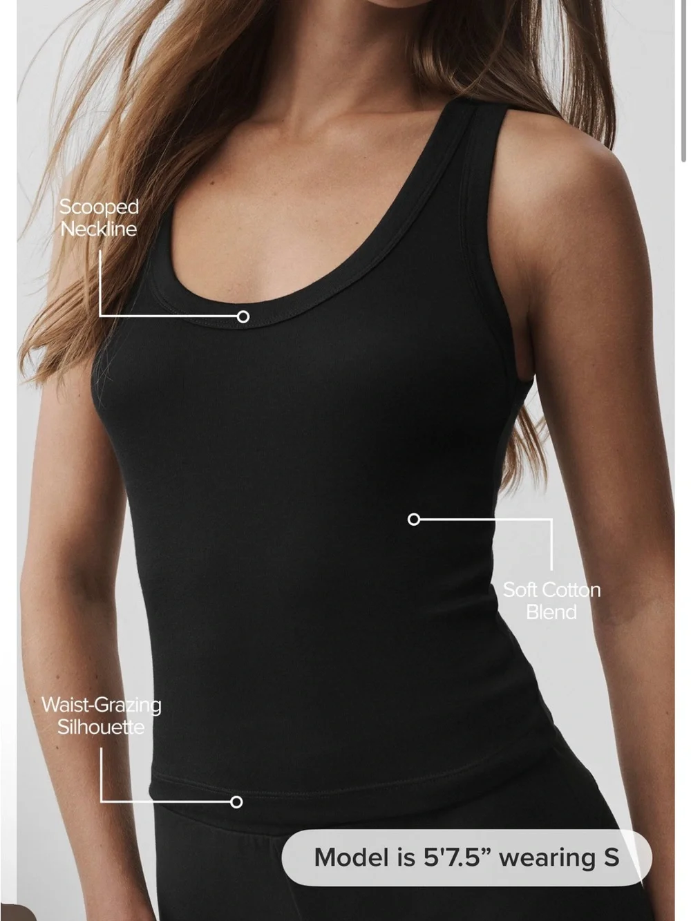 🖤 ALO Timeless Tank — Black | Small